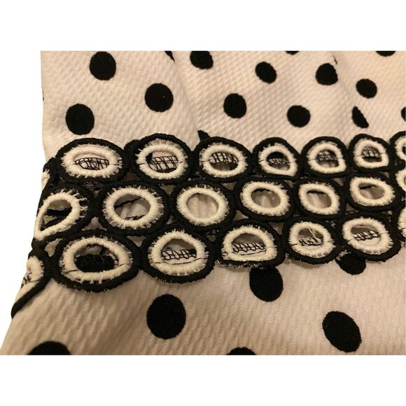 Fc Juniors Polka Dot Dress Formal PinUp Cutout Padded Holiday Wedding Sundress - Picture 6 of 11